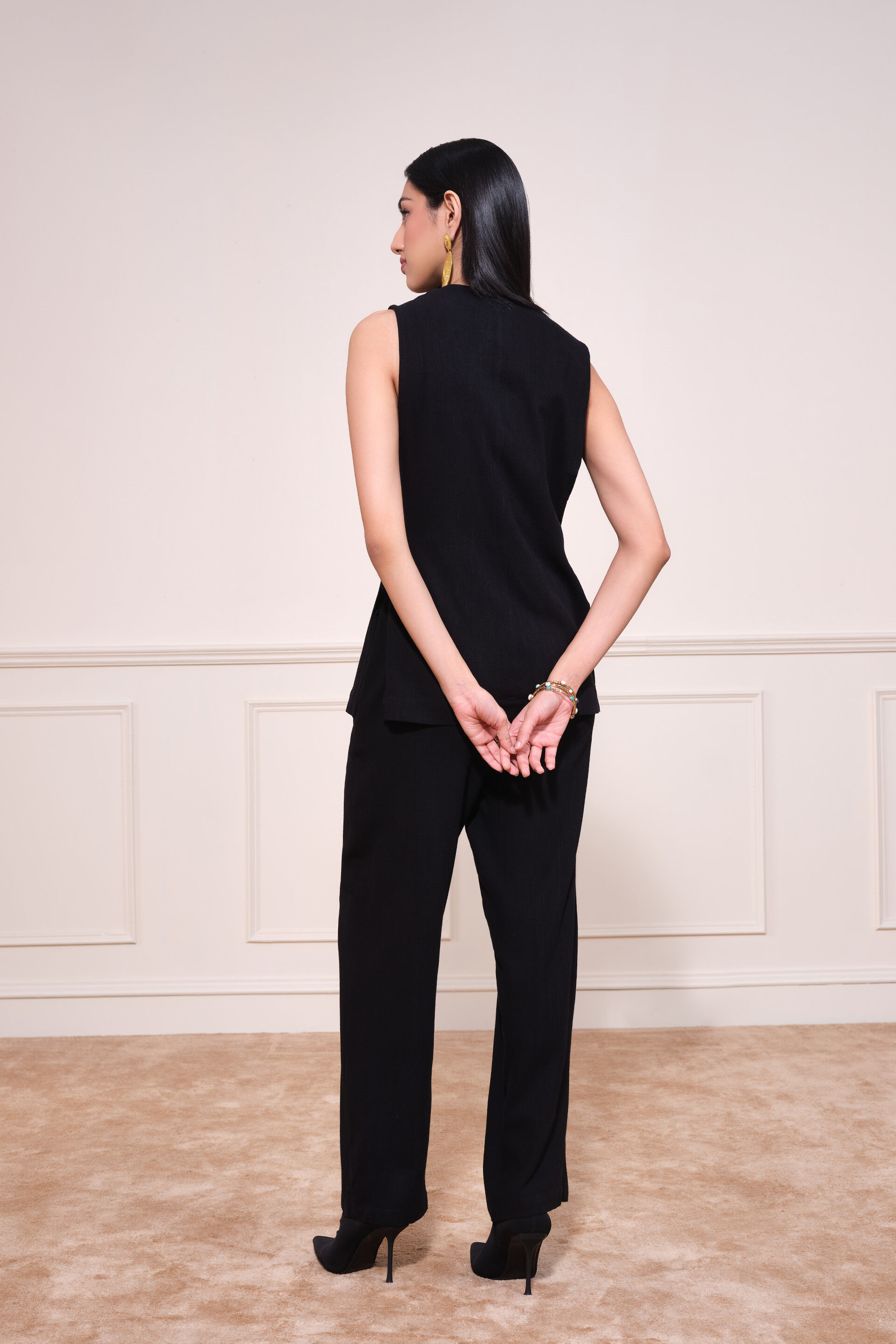 Raven Co-ord Set, Black, image 4